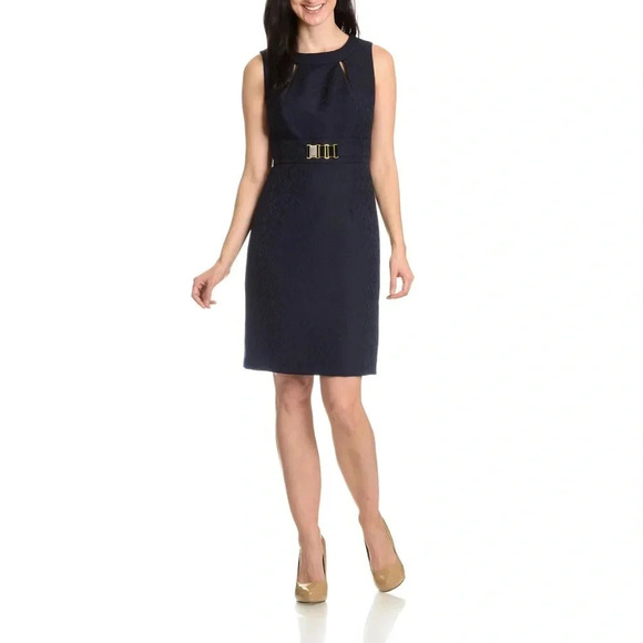 Tahari Dresses & Skirts - Tahari Arthur S. Levine Women's Tonal Pattern Cut-Out Detail Dress Size 6